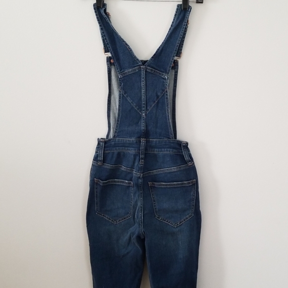 Madewell | Distressed Fray Hem Overalls (sz XXS) - Picture 7 of 8